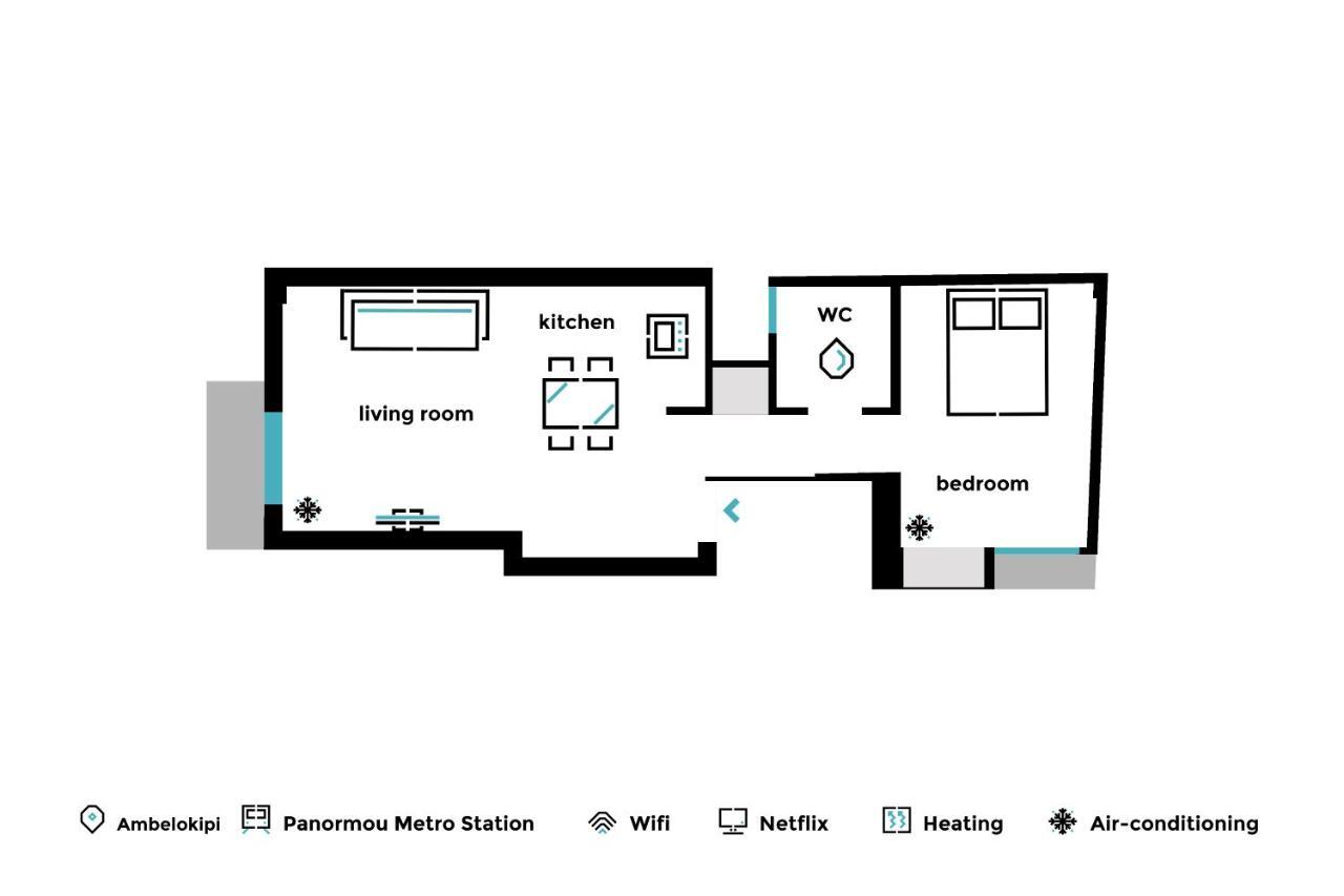 Urban & Cozy 1Bd Apartment In Ampelokipoi Area By Upstreet Atenas Exterior foto